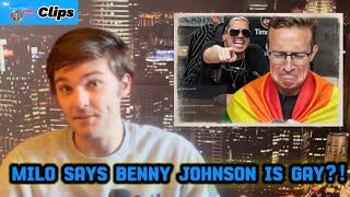 Milo Yiannopoulos EXPOSES Benny Johnson as Closet Gay on Tim Pool?!