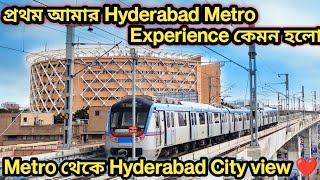 Hyderabad Metro in 4K Secundrabad East to Raidurg Experience of Hyderabad Metro Hyderabad Vlog 2️⃣ .