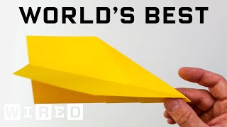 How to Make a WORLD RECORD Paper Airplane That Flies Far - World's Best Paper Airplane | WIRED