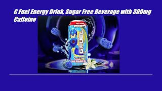 Mega Man G Fuel Energy Drink, Blue Bomber Slushy Sugar Free Drink Review