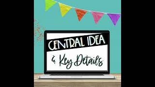 Stream Central Idea and Details PowerPoint, Informational Texts, & Graphic Organizers Online