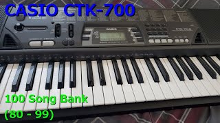 CASIO CTK-700 - 100 Song Bank (80 - 99) [HD]