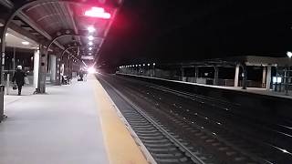 Two NJ Transit Commuter Trains at Hamilton Station
