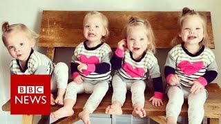 Stream Quadruplets: Mum with four two-year-olds - BBC News Online