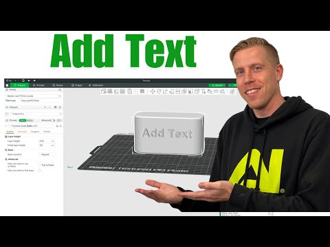 How to Add Text to Model in Bambu Studio