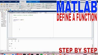 Stream ✅  How To Define A Function In MATLAB 🔴 Online