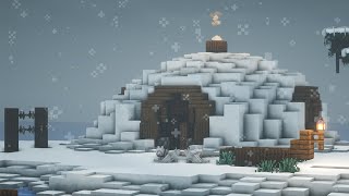 Minecraft | How to Build an Igloo | Winter Cabin | Part 1