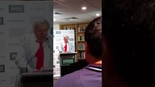 Sir Les Patterson speaks at (Sir) Bill Leak's book launch