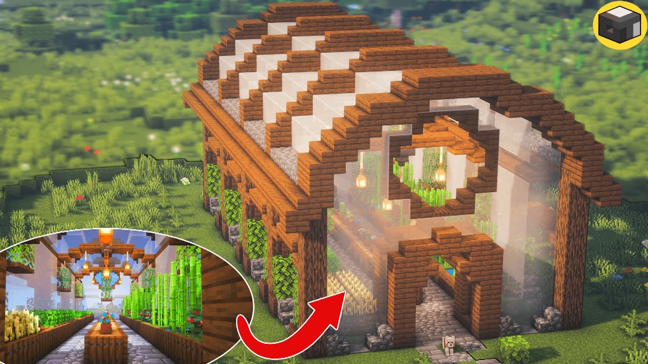 Minecraft How To Build A Greenhouse Building Ideas For Minecraft