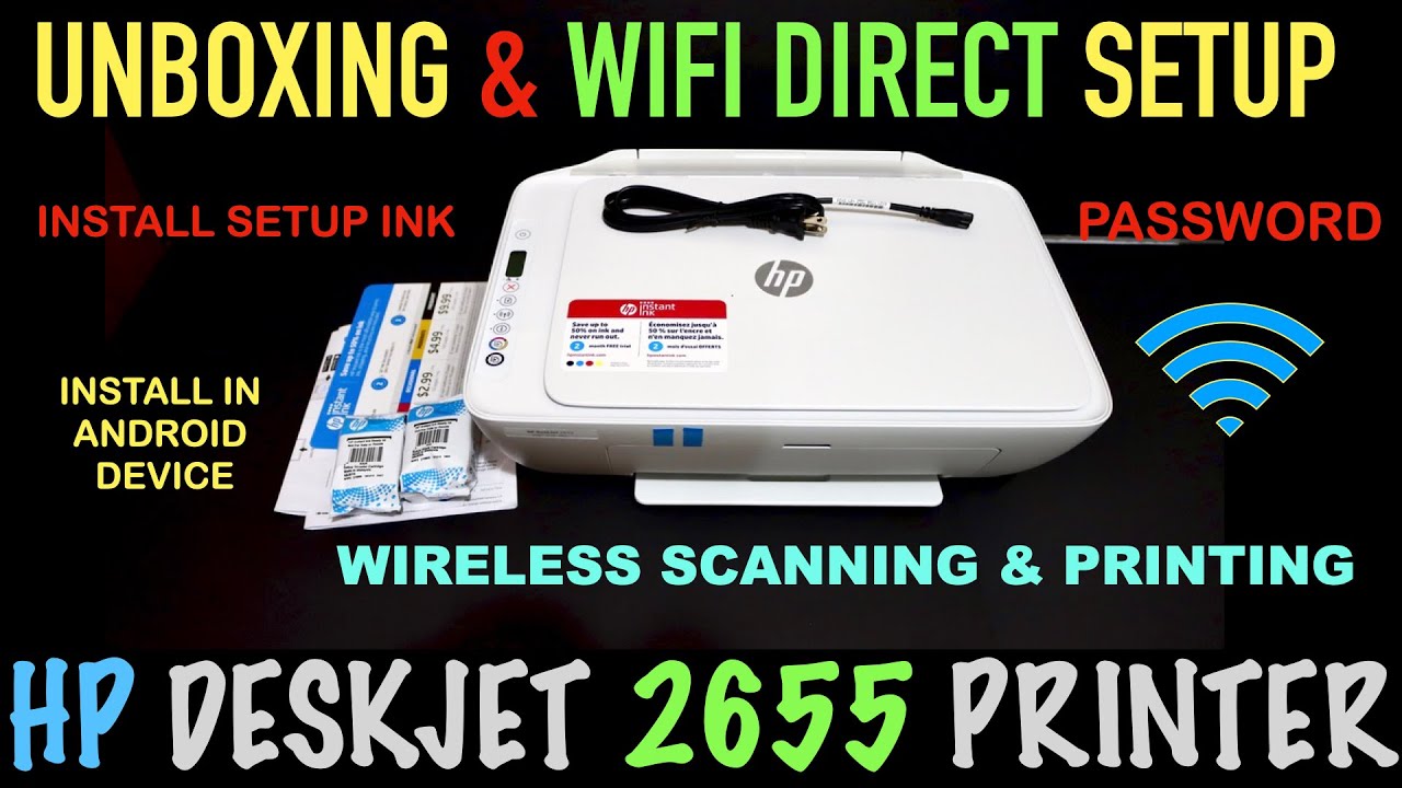 how to connect hp deskjet 2655 to new wifi