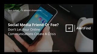 Social Media Strategy In Crisis Communications a YouTube Webinar | AlertFind