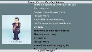 Lyrics   Forever More Puff Johnson