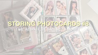 storing photocards #8 ˚ ༘ 𖦹⋆ (ive, aespa, illit, enhypen, bnd, & more)