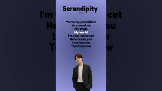 Jimin - Serendipity Song (Lyrics) #kpop #idol #bts #army #song  #serendipity #lyrics #viral #shorts