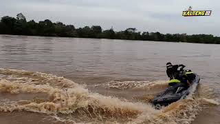 Keseruan main jetski di Sungai kahayan | Kalteng22 team