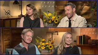 TRAIN DREAMS Cast Interview! Joel Edgerton, Felicity Jones, Kerry Condon, William H. Macy, Netflix