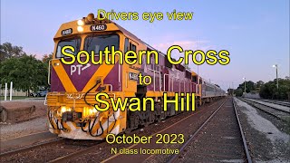 Drivers eye view, Southern Cross to Swan Hill, October 2023