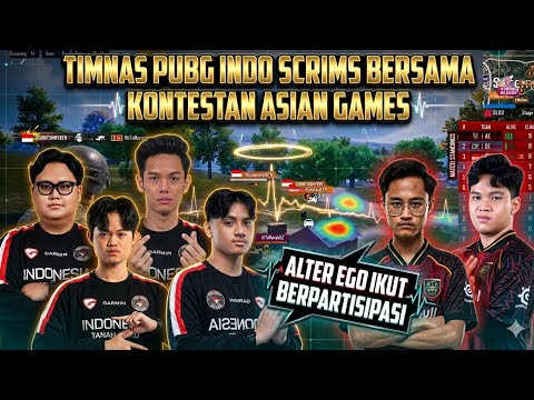 TIMNAS PUBG INDO SCRIMS BERSAMA KONTESTAN ASIAN GAMES | AE ZUXXY DKK IKUT BERPARTISIPASI - PUBGM
