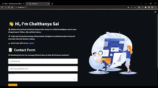 Building Contact Form with Email Integration using Python & Streamlit