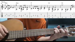 The Fate Of Ophelia (Taylor Swift) - Easy Fingerstyle Guitar Playthrough Tutorial Lesson With Tabs