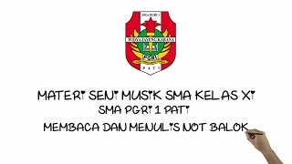 BELAJAR NOTASI BALOK MATERI SENI MUSIK SMA KELAS XI #notasi #musik #tutorial