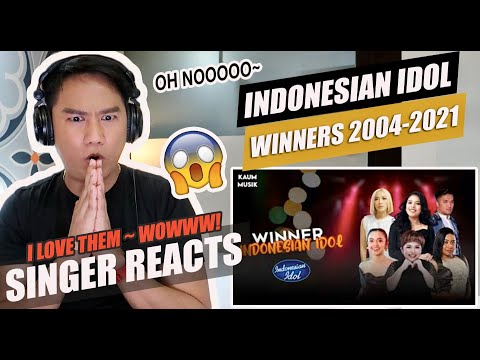 WINNERS OF INDONESIAN IDOL 2004-2021 | SINGER REACTION