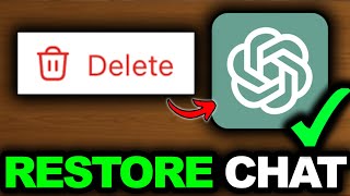 WORKING 2026! How To Recover Recently Deleted ChatGPT Chats (ONLY WAY)