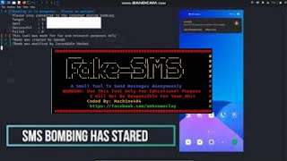 Send Spoof SMS using Kali linux 2022 || Fake and Bomb SMS|| Anonymize Messaging || #kalilinux