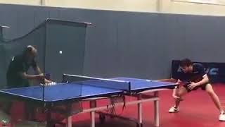 Ovtcharov backhand trainning