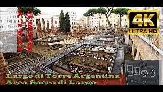 Largo di Torre Argentina in 4K 🇮🇹 | Walking Tour of Rome&rsquo;s Sacred Area & Ruins