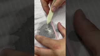 The process of removing 🩸 stains at a dry cleaners. #stainremoval #howto #shorts