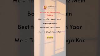 Me and My Best friend Talking 😂 | new faketweet funny video | #shorts #bestfriend #funny #video