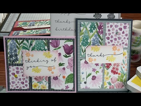 Blooming Phrases Card Tutorials Florals In Bloom Dsp By Stampin Up