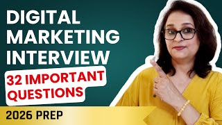 32 Basic Digital Marketing Interview Questions for 2026  : Key Concepts and Best Answers ✅