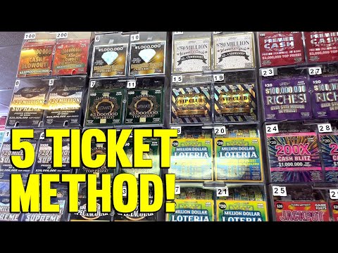 Winning With The 5 Ticket Method Lottery Scratch Off Tips
