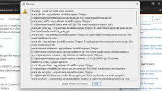 sql developer error with disable modules and continue|  AppData Roaming not found | problem Solved 💯