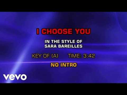 Sara Bareilles - I Choose You (Karaoke)