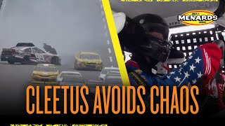 Cleetus McFarland escapes disaster at Talladega | NASCAR