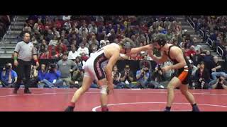 2018 Iowa State Wrestling Finals: 1A 160, John Henrich (Akron-Westfield) vs. Brennan Swafford (Mepo)