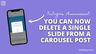 Instagram Announcement: You Can Now Delete a Single Slide From a Carousel Post