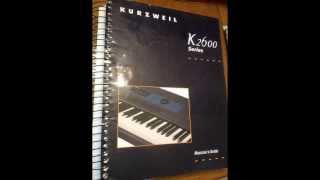 Kurzweil K2000 Owners manual and Musician's manual