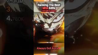 Ranking The Best My Hero Academia Edits  #viral #anime #shorts #usa