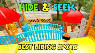 Hide & Seek: BEST HIDING SPOTS in Playground: Part 2 - Secret Staycation [Roblox]