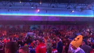 Battle between the stands and tables at PDC Darts