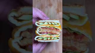 Chef's genius breakfast sandwich FOLDING HACK and all you need is a pan!