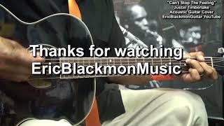 CAN'T STOP THE FEELING Justin Timberlake Acoustic Guitar  Easy Strum Lesson @EricBlackmonGuitar