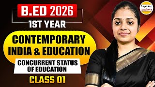B.Ed 2026 Contemporary India & Education Important Questions | 1st Year Exam 2026