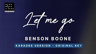 Let me go - Benson Boone (Original Key Karaoke) - Piano Instrumental Cover with Lyrics