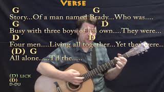The Brady Bunch (TV Theme) Strum Guitar Cover Lesson in G with Chords/Lyrics