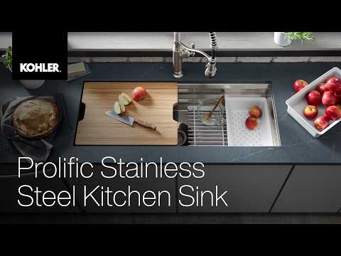 Prolific&trade; Stainless Steel Kitchen Sink - KOHLER
